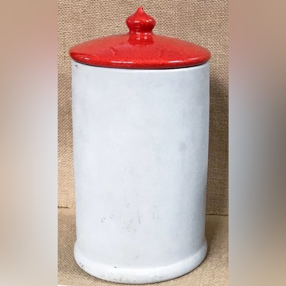 Vintage Sheep Treat Jar Tall Canister Country Kitsch Farm Cottage Core Whimsical - Picture 5 of 12